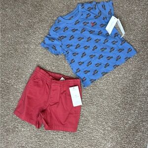 Polo by Ralph Lauren Blue and Red Kids Outfit